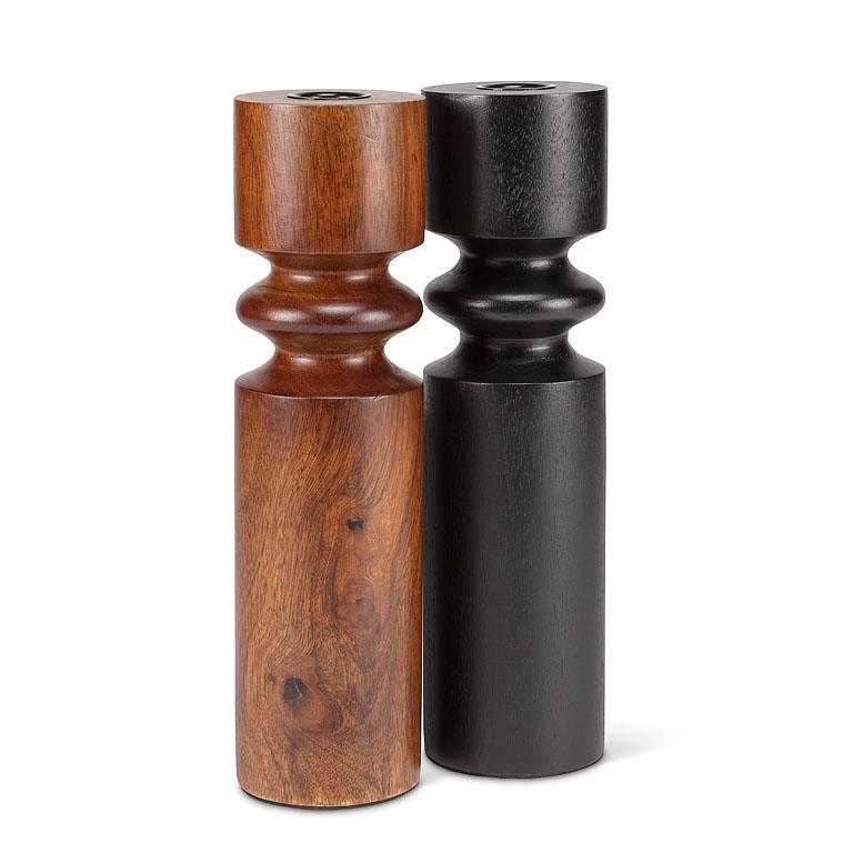Wood Turned Taper Candle Holders