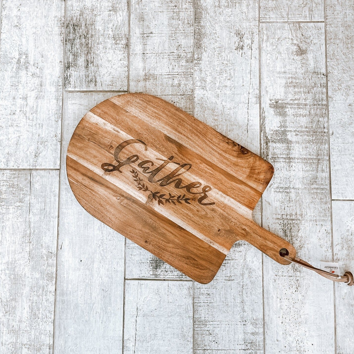 Solid Wood Paddle "Gather" Cutting Board
