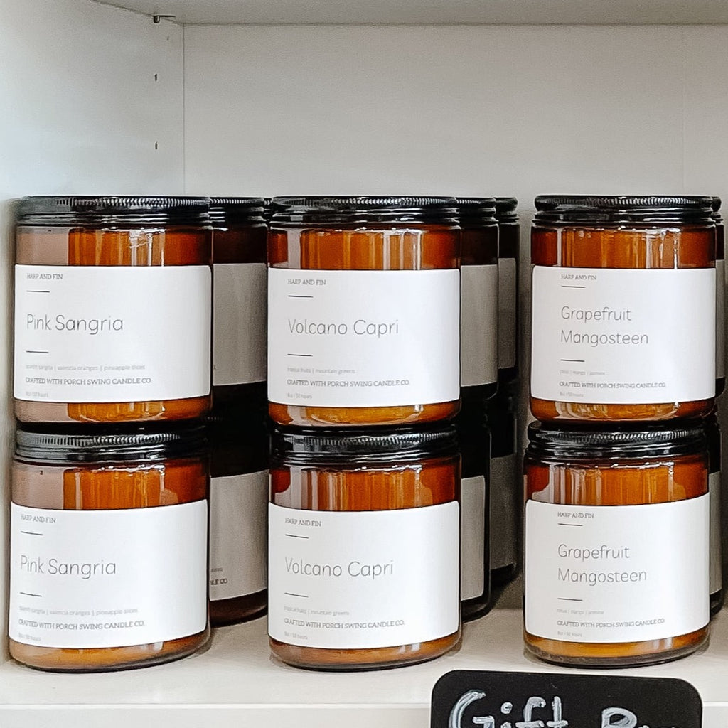 Harp & Fin Amber Jar Candles - Holiday Collection