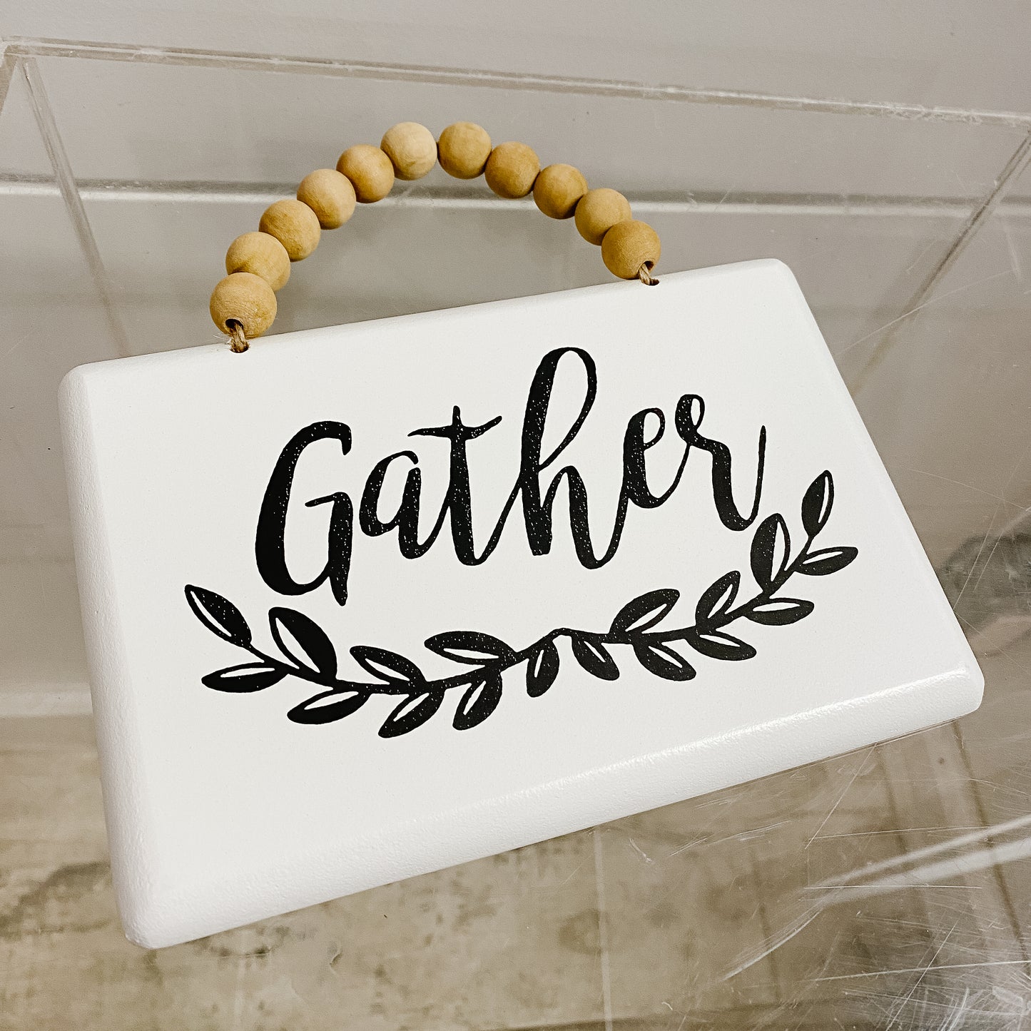 Gather Decorative Wooden Sign