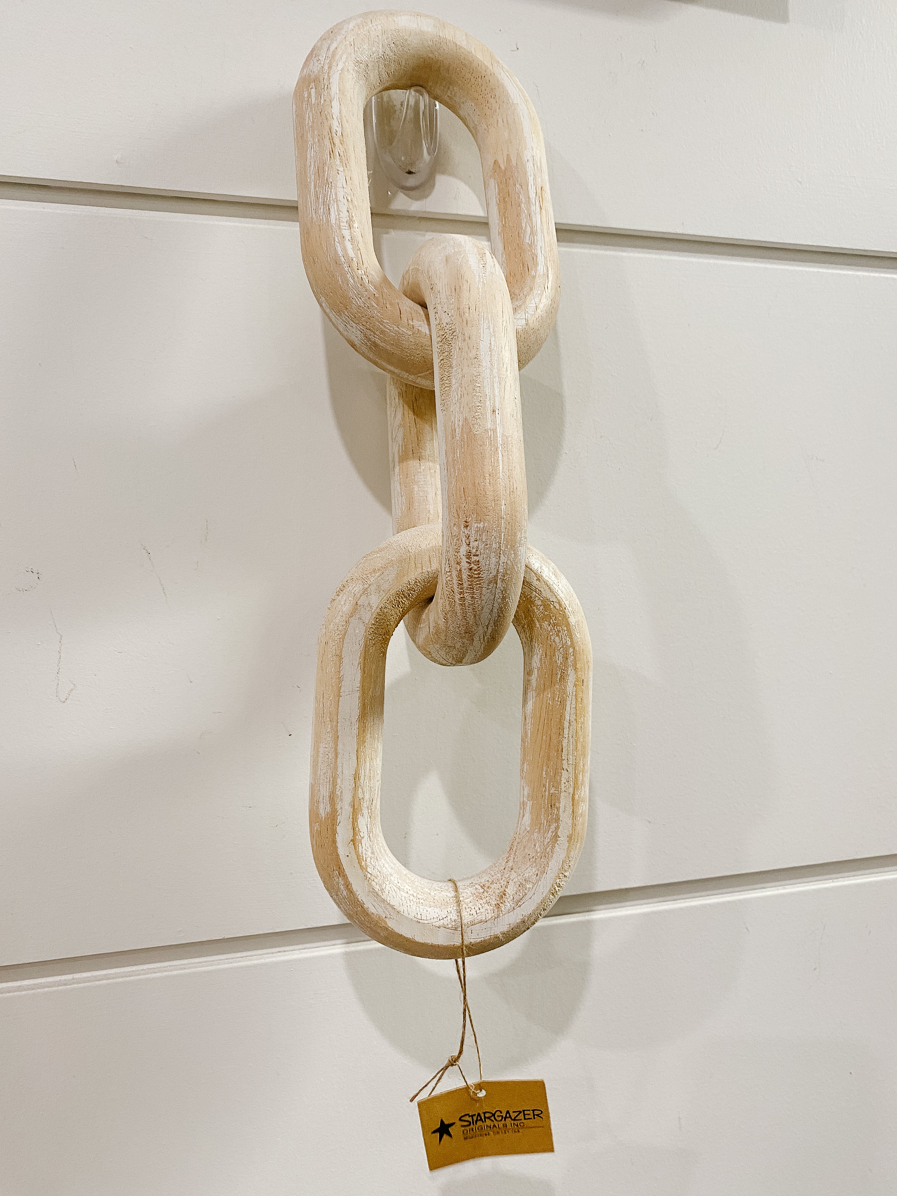 Natural Wooden Linked Ring Decor