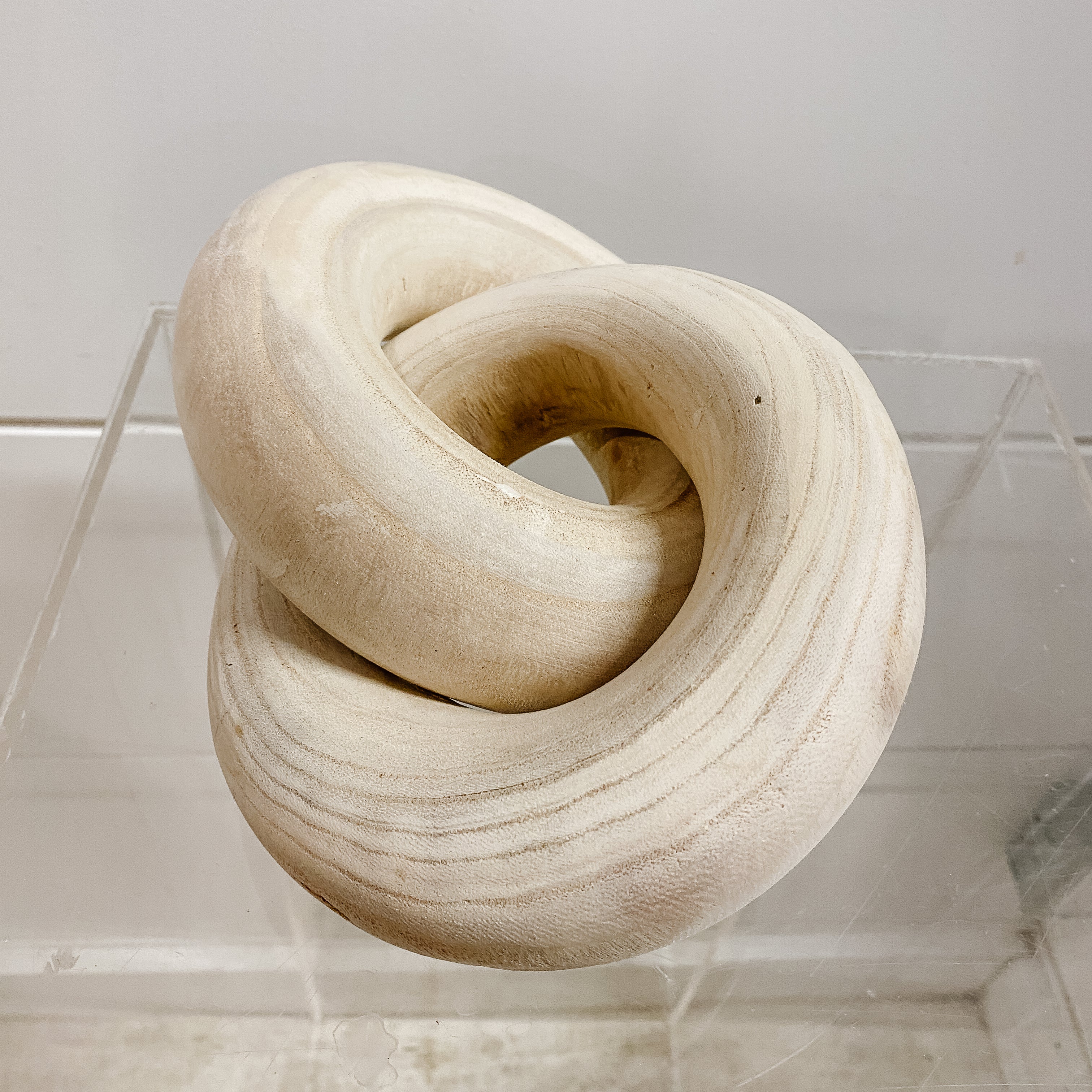 Natural Wooden Linked Ring Decor