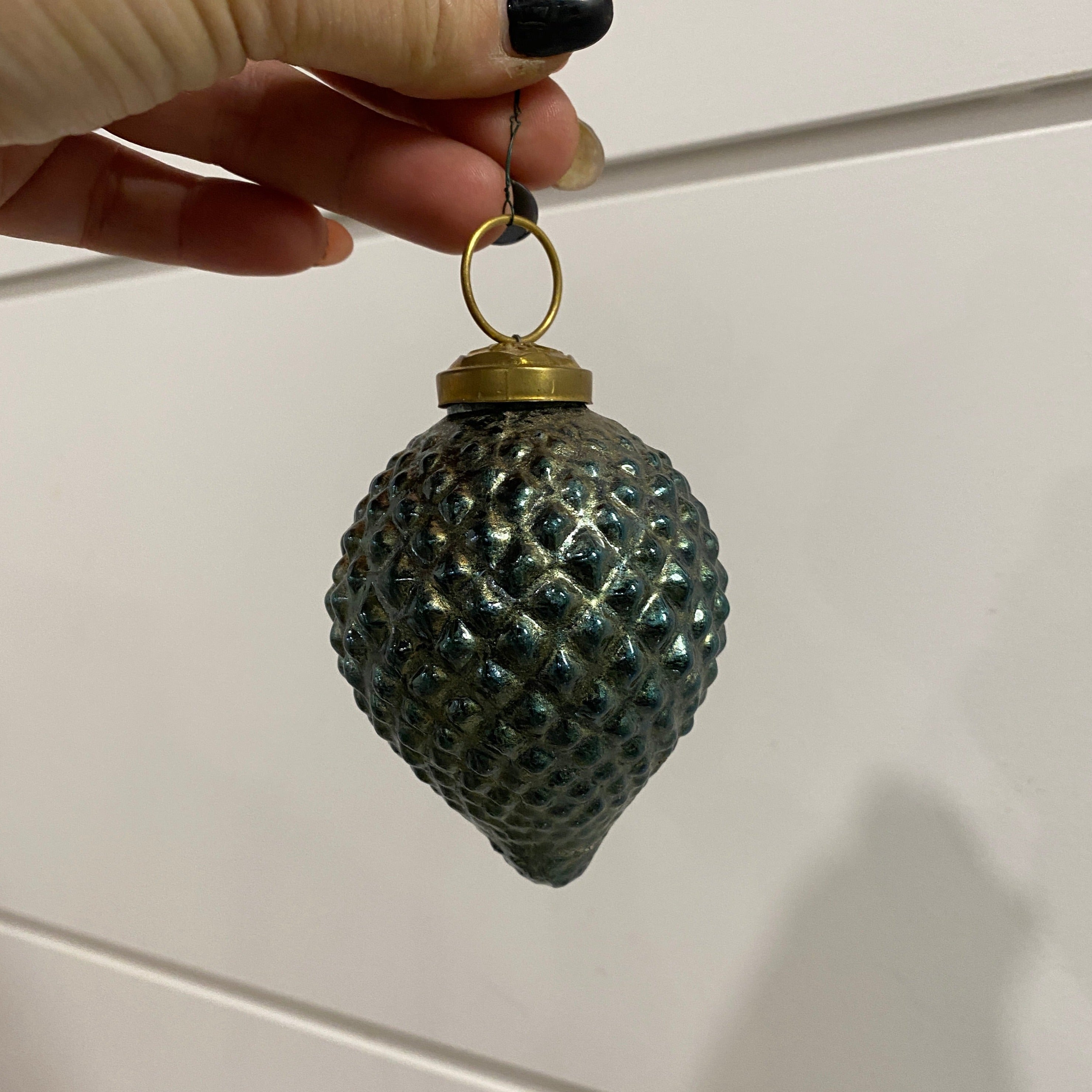 Pine Cone Emerald Ornament