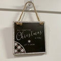 Wooden Holiday Winter Signs