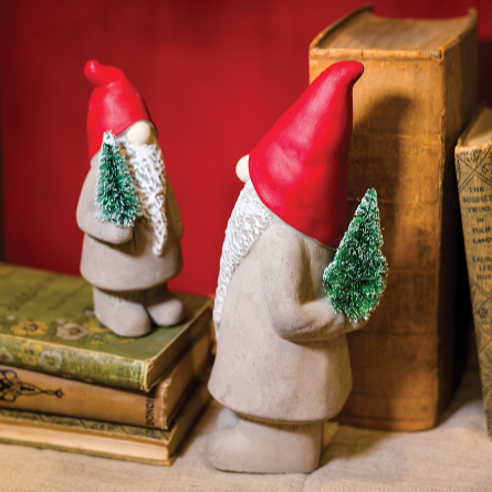 Standing Gnome with Tree