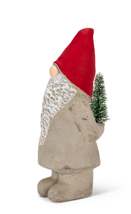 Standing Gnome with Tree