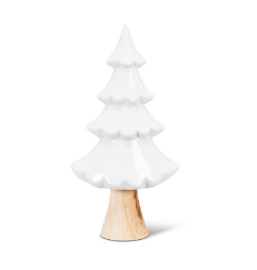Simple White Ceramic Christmas Tree